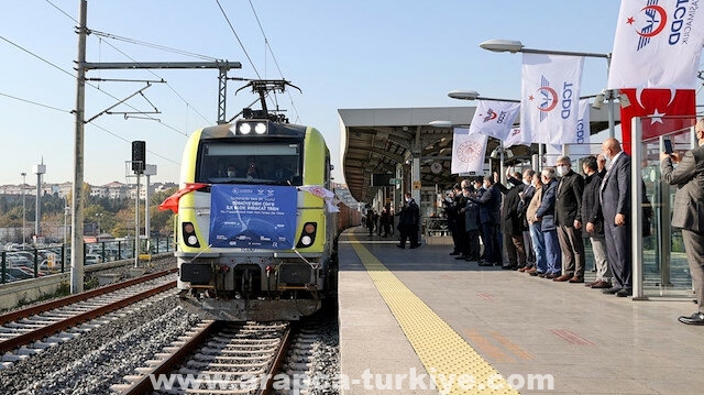 أول رحلة.. قطار الصادرات التركي يواصل طريقه إلى موسكو