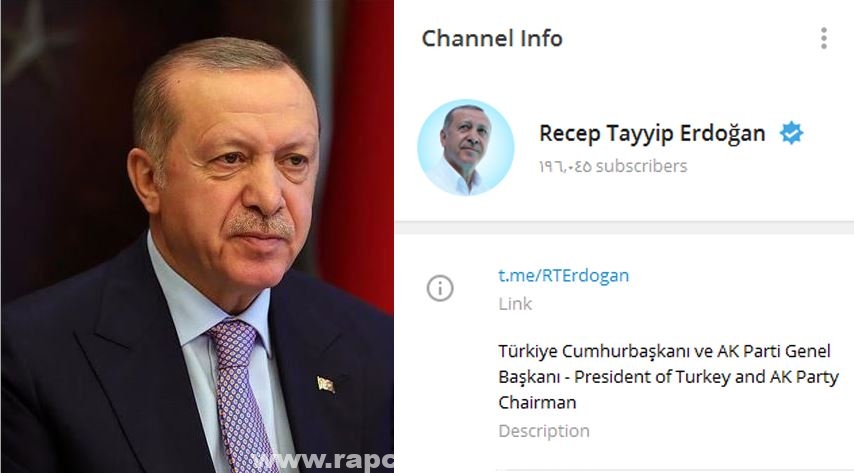 الرئيس أردوغان يشترك في تطبيقي التواصل "بيب" و"تلغرام"