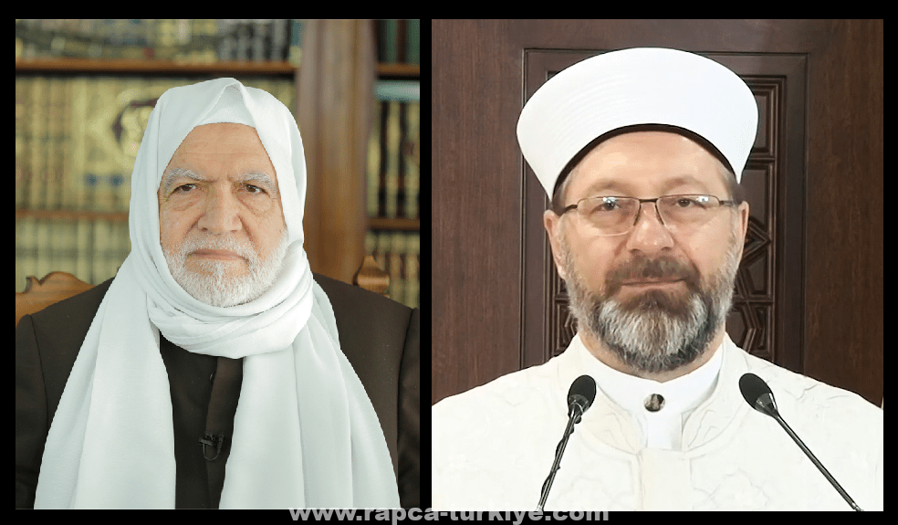 رئيس الشؤون الدينية التركي يلتقي رئيس المجلس الإسلامي السوري الشيخ أسامة الرفاعي