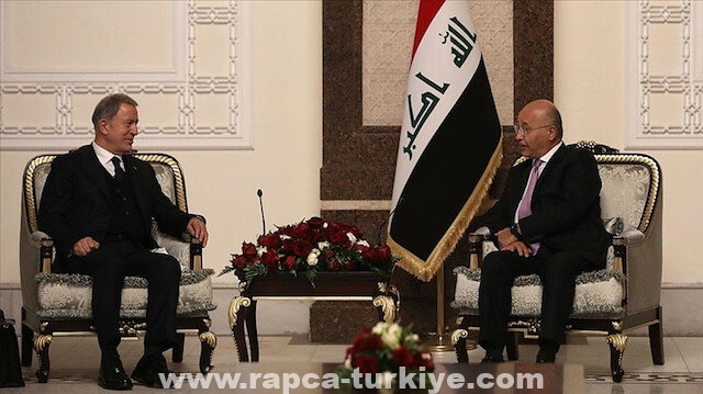 برهم وأكار يبحثان تطوير العلاقات بين العراق وتركيا