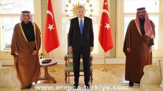 الرئيس أردوغان يلتقي وزير خارجية قطر في إسطنبول