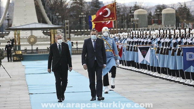 أردوغان يستقبل رئيس المجلس الرئاسي بالبوسنة والهرسك
