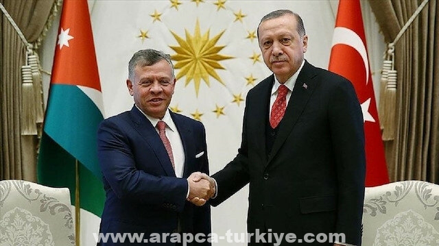 أردوغان يبحث مع العاهل الأردني العلاقات الثنائية