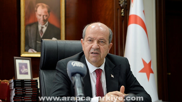 رئيس قبرص التركية: حل الدولتين بالجزيرة يحظى بدعم أنقرة الكامل