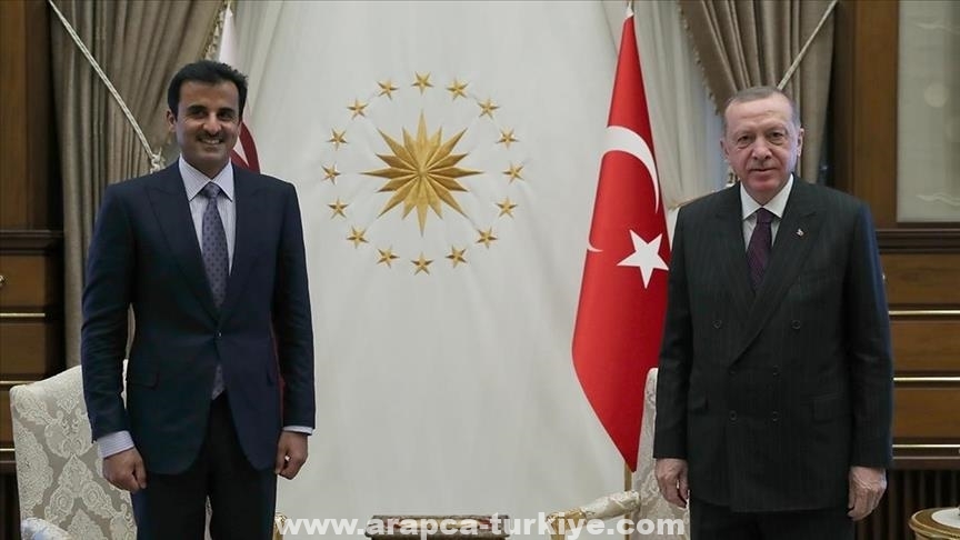 أردوغان وأمير قطر يبحثان العلاقات الثنائية والقضايا الإقليمية