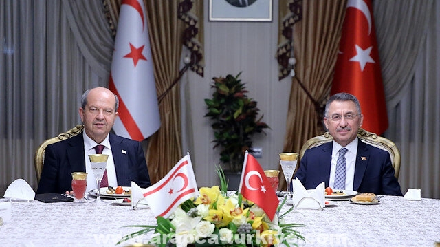 نائب أردوغان يبحث مع رئيس قبرص التركية مباحثات جنيف