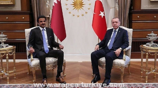 أردوغان وأمير قطر يبحثان مستجدات الأحداث في الأقصى