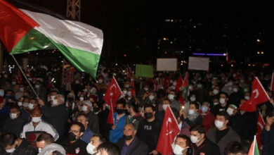 إسطنبول.. وقفة للجالية العربية تضامنا مع فلسطين