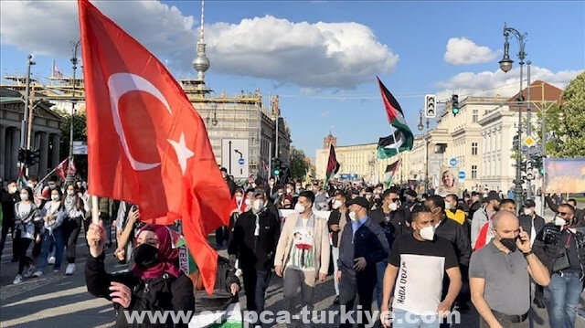 إسطنبول..وقفة للتنديد بالعدوان الإسرائيلي ضد الفلسطينيين