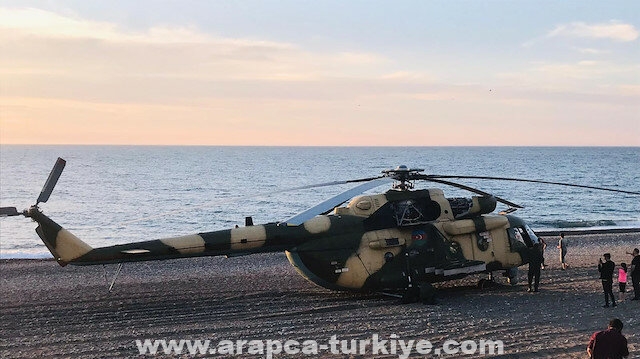 مروحية عسكرية أذربيجانية تهبط اضطراريا في تركيا