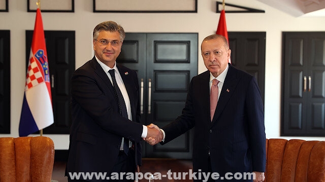 أردوغان يلتقي رئيس الوزراء الكرواتي