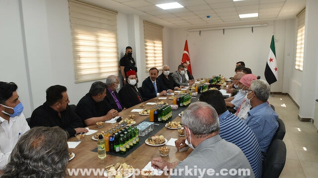 مسؤول تركي يلتقي ممثلي الطائفة السريانية في رأس العين السورية
