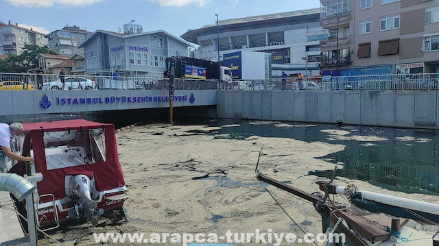 إسطنبول.. استمرار حملة تنظيف بحر مرمرة من "الصمغ البحري"