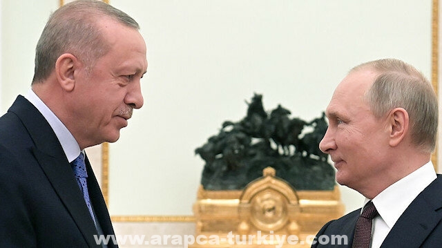 بوتين يشكر أردوغان على زيارته لروسيا
