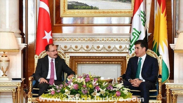 وزير التجارة التركي يلتقي رئيس إقليم شمال العراق