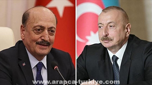 علييف يستقبل وزير العمل التركي في باكو