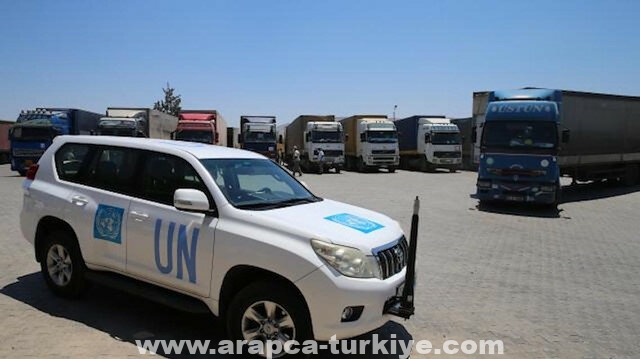 عبر تركيا.. 63 شاحنة مساعدات أممية تدخل إدلب