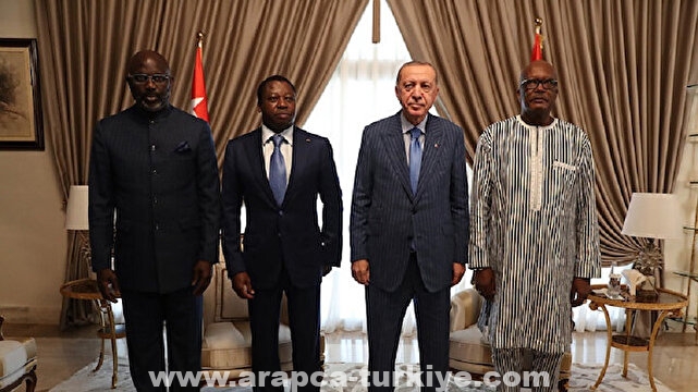 توغو.. أردوغان وزعماء 3 بلدان إفريقية يشاركون بمأدبة عمل