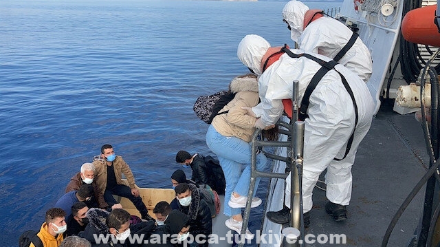 تركيا.. إنقاذ 72 مهاجرًا قبالة سواحل موغلا