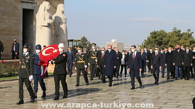 يتقدمهم أردوغان.. كبار المسؤولين الأتراك يزورون ضريح أتاتورك
