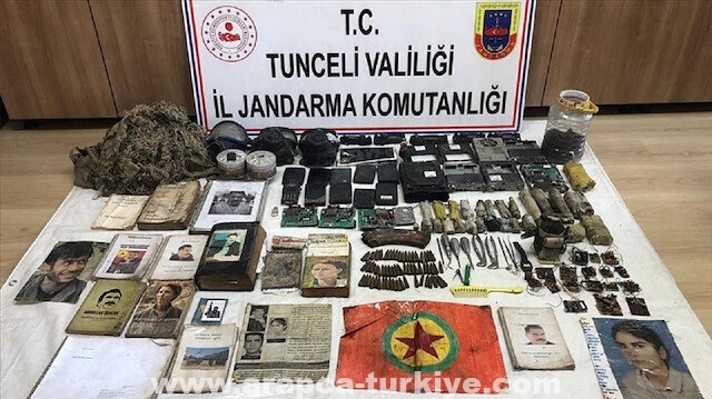 ضبط ذخائر ومستلزمات لإرهابيين شرقي تركيا