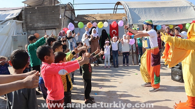 "الإغاثة التركية" تحتفل بـ "يوم الطفل" في عفرين السورية
