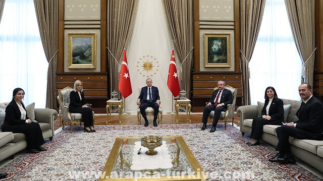 أردوغان يلتقي رئيسة البرلمان الألباني