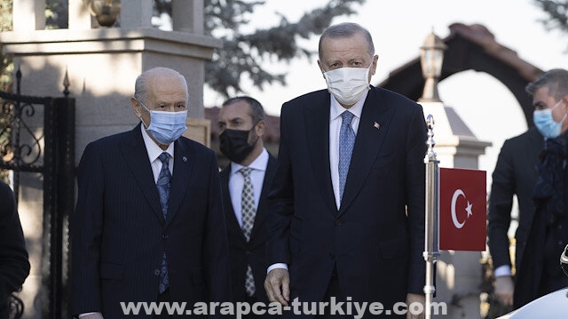 أنقرة.. أردوغان يزور بهتشلي في منزله