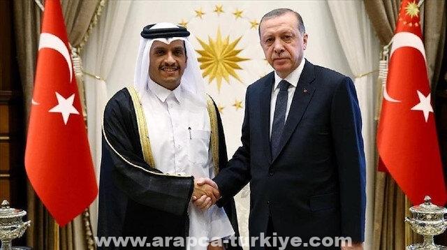 أردوغان يستقبل وزير الخارجية القطري في إسطنبول