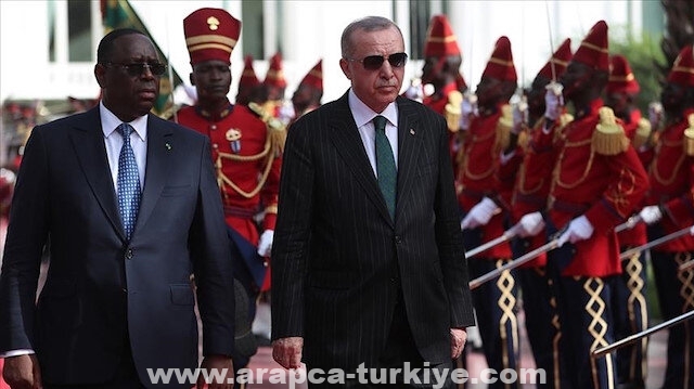 الرئيس أردوغان يصل إلى السنغال قادما من الكونغو الديمقراطية