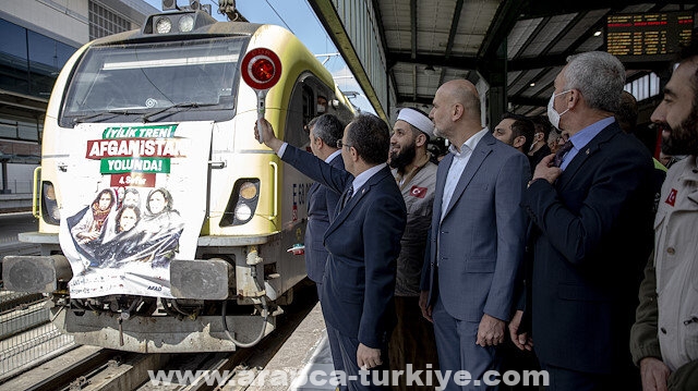 "قطار الخير" الرابع ينطلق من أنقرة إلى أفغانستان