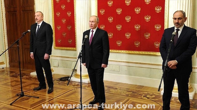 بوتين يبحث الأوضاع في "قره باغ" مع زعيمي أذربيجان وأرمينيا