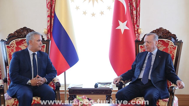 أردوغان ورئيس كولومبيا يبحثان المستجدات الإقليمية وقضايا دولية
