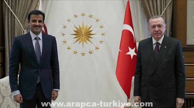 أمير قطر يعرب عن شكره للرئيس التركي على حسن الاستقبال