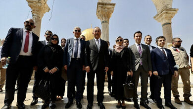 وزير الخارجية التركي يزور المسجد الأقصى