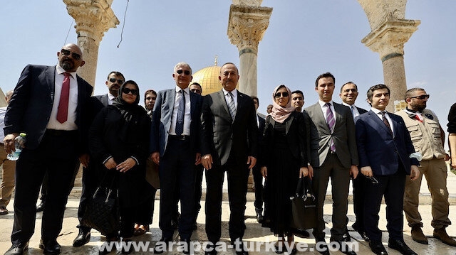 وزير الخارجية التركي يزور المسجد الأقصى