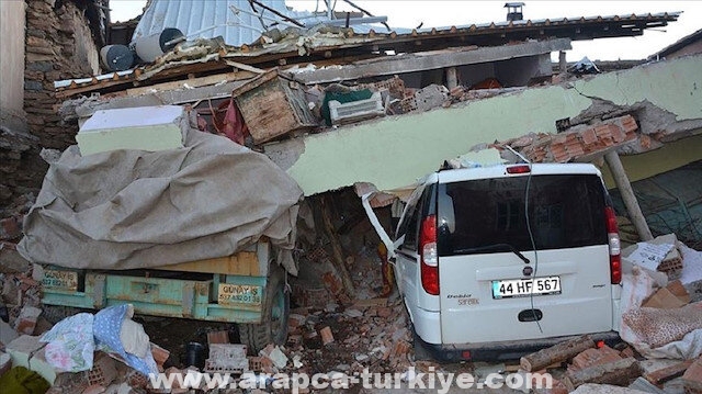 زلزال بقوة 4.5 ريختر يضرب ولاية ملاطية التركية