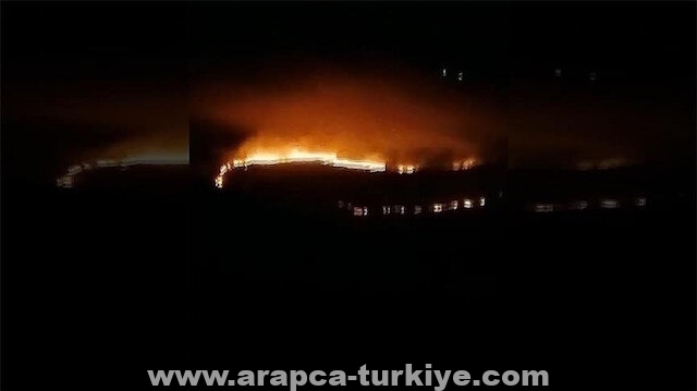 إرهابيو "بي كي كي" يشعلون حريقا في قرية بشمال العراق