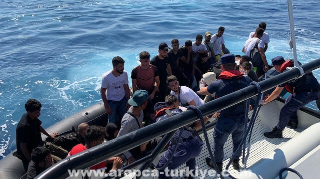 إنقاذ 93 مهاجرًا قبالة سواحل موغلا التركية