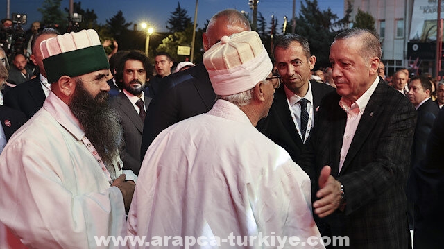 أردوغان يشارك في إحياء ذكرى رحيل المتصوف "حاج بكتاش ولي"