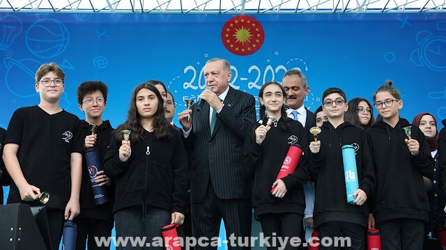 أردوغان يتمنى التوفيق للطلبة والمعلمين ببداية العام الدراسي