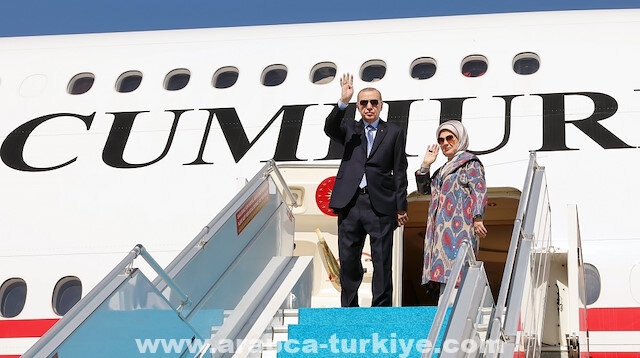 أردوغان يغادر أنقرة متوجهاً إلى أوزبكستان
