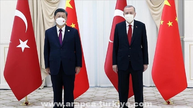 أردوغان يلتقي نظيره الصيني في سمرقند