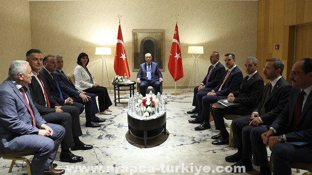 أردوغان يستقبل وفداً من زعماء إقليم "سنجق" في صربيا