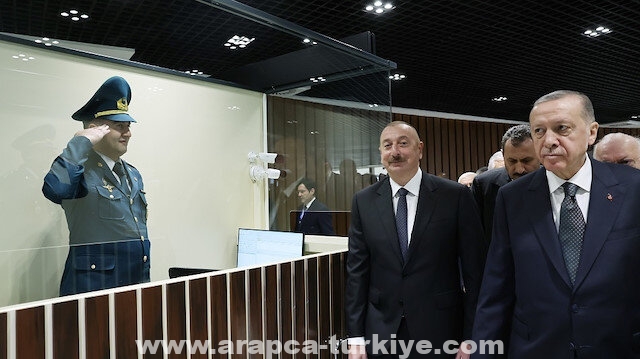 أردوغان وعلييف يضعان حجر الأساس لمحطة قطار قوملاق في قره باغ