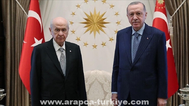 أردوغان يلتقي زعيم حزب "الحركة القومية" في أنقرة