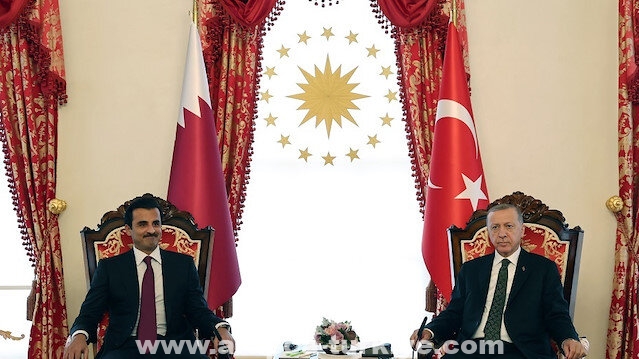 أردوغان وأمير قطر يترأسان اجتماع اللجنة الاستراتيجية العليا