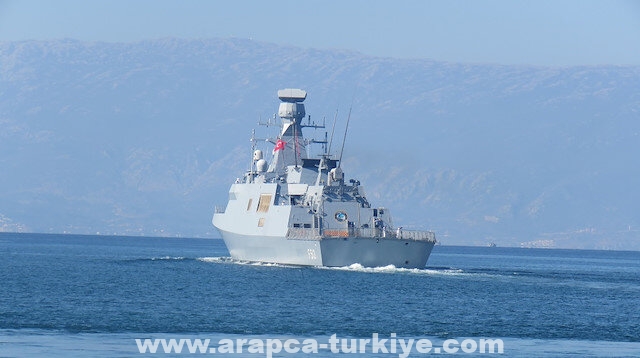 السفينة التركية الحربية "بورغاز آدا" تتوجه إلى قطر