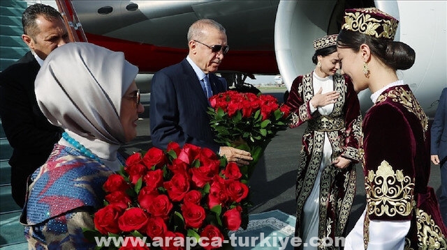 أردوغان يصل سمرقند في أوزبكستان