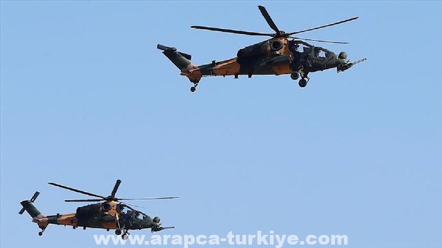 الدفاع التركية تنشر مشاهد لقوات أسطول المروحيات الهجومية